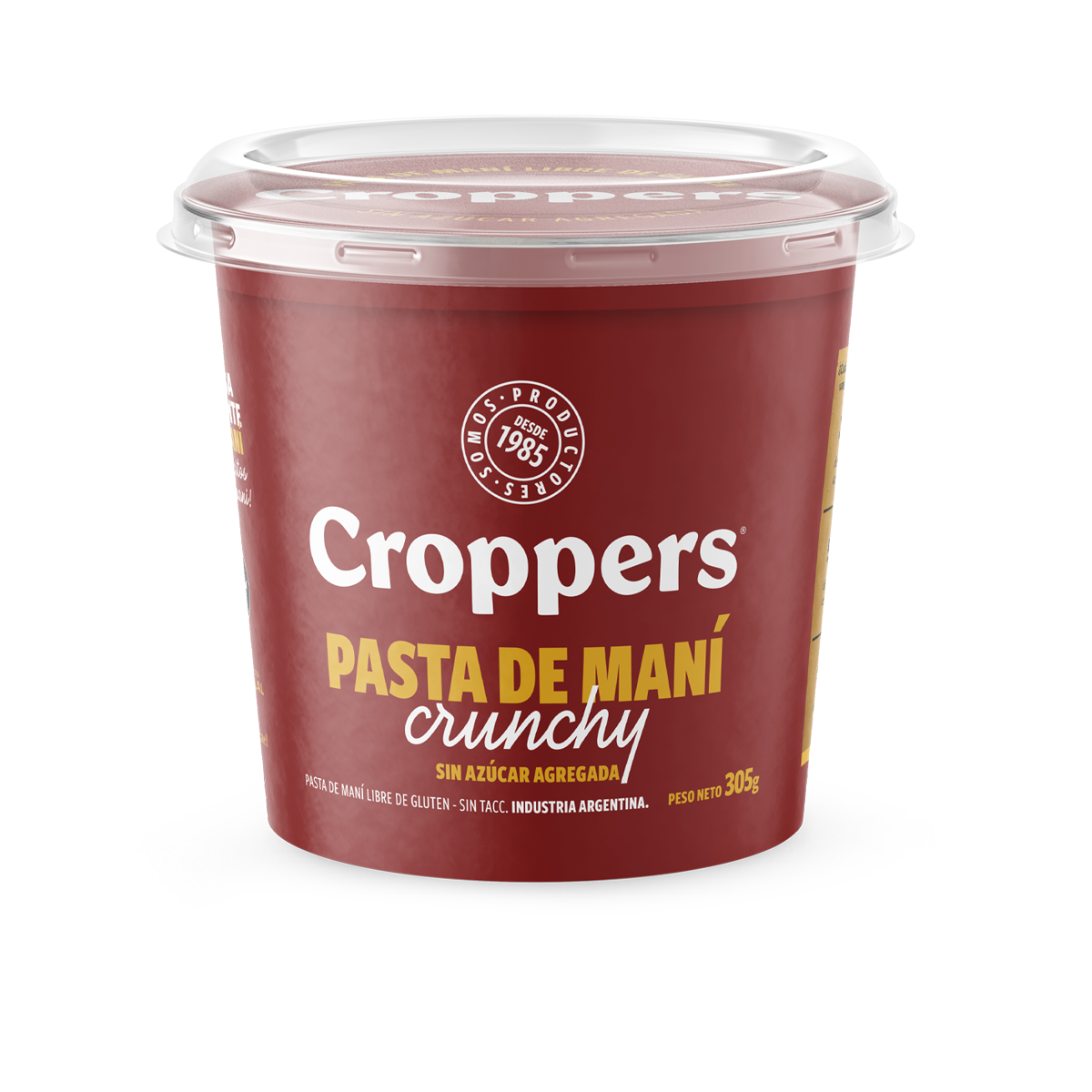 Pasta de maní crunchy